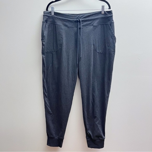 Lole Grey Relaxed Fit Casual High Waisted Ankle Joggers Size XL - Picture 2 of 9